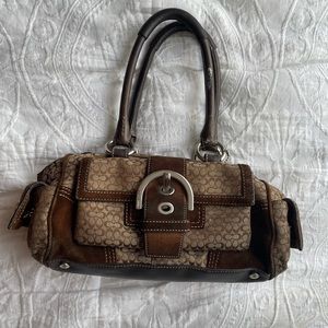 AUTHENTIC VINTAGE BROWN COACH BAG